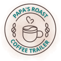 Papa's Roast Coffee Trailer Logo